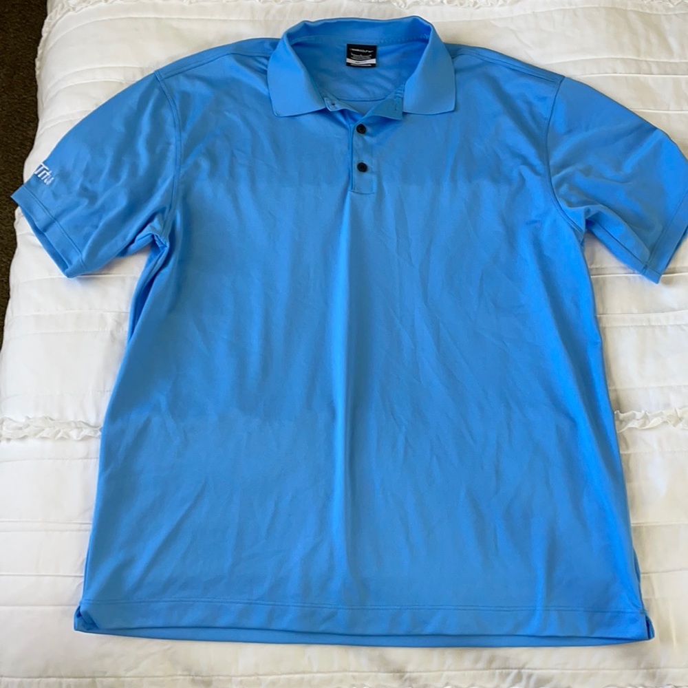✨NWOT Nike Golf blue DriFit polo